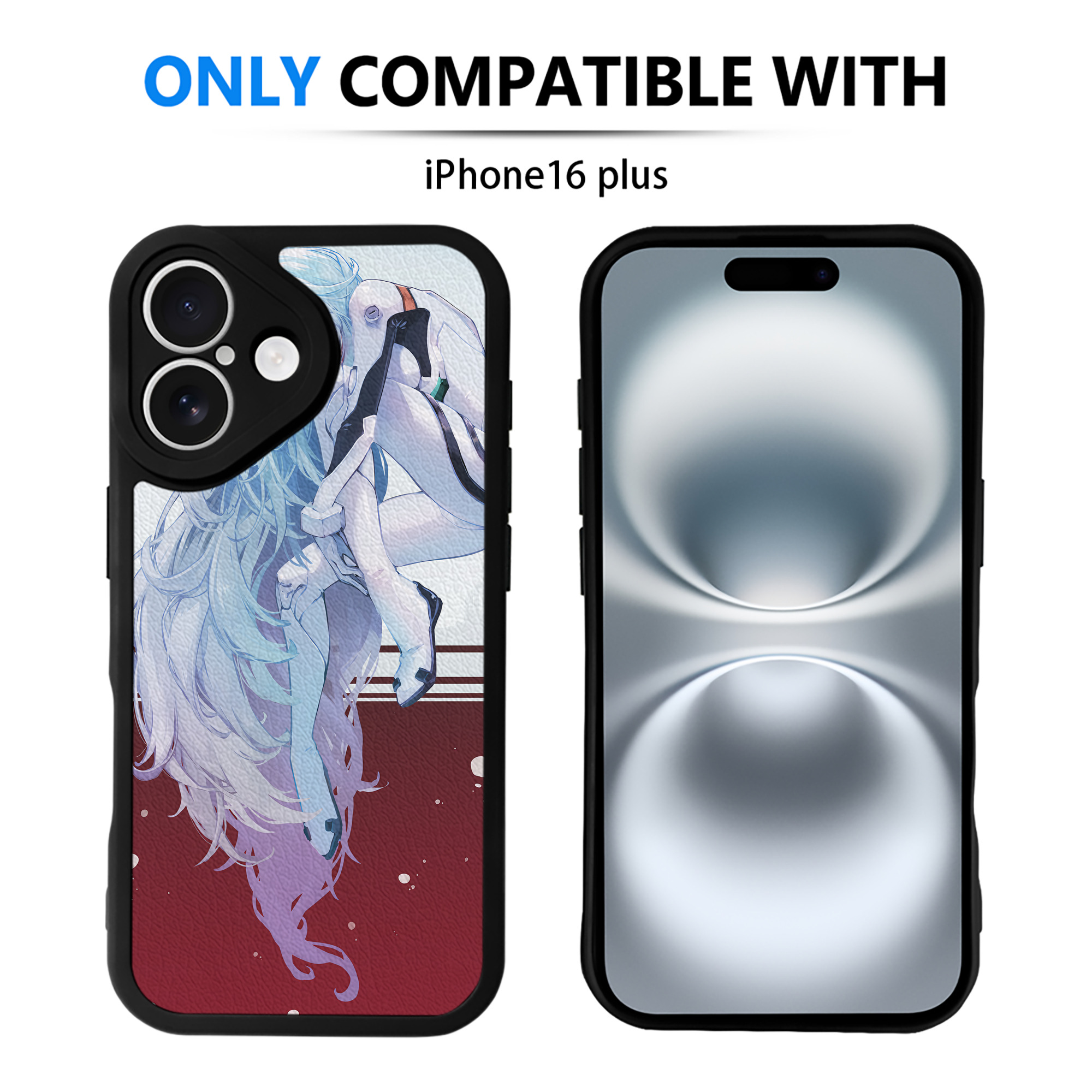 （画像用） EVA 新世紀エヴァンゲリオン 【iPhone 16シリーズ対応】シリコンスマホケース（レザー調） 材質：シリコン